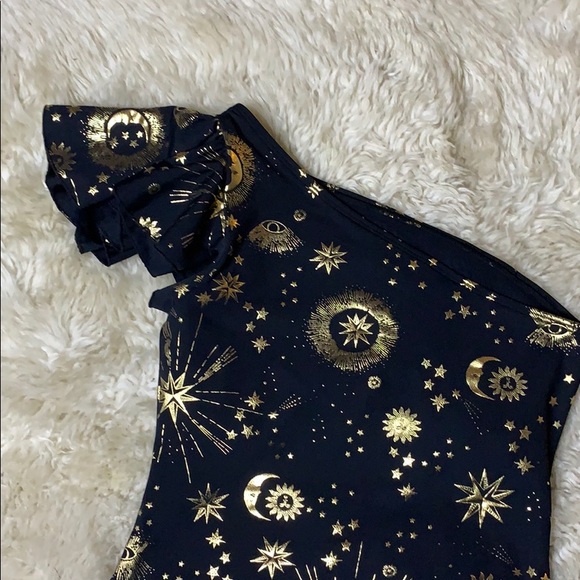 Carbon 38 Cosmic Celestial One Shoulder Bodysuit - Picture 10 of 13